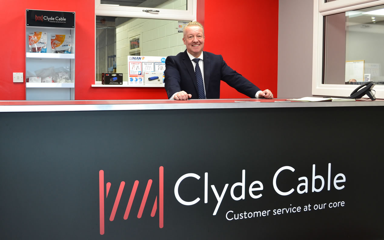 Craig Tweedie on the front desk at Clyde Cable
